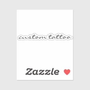 Sticker Tatouage temporaire personnalisé avec des mots, ci