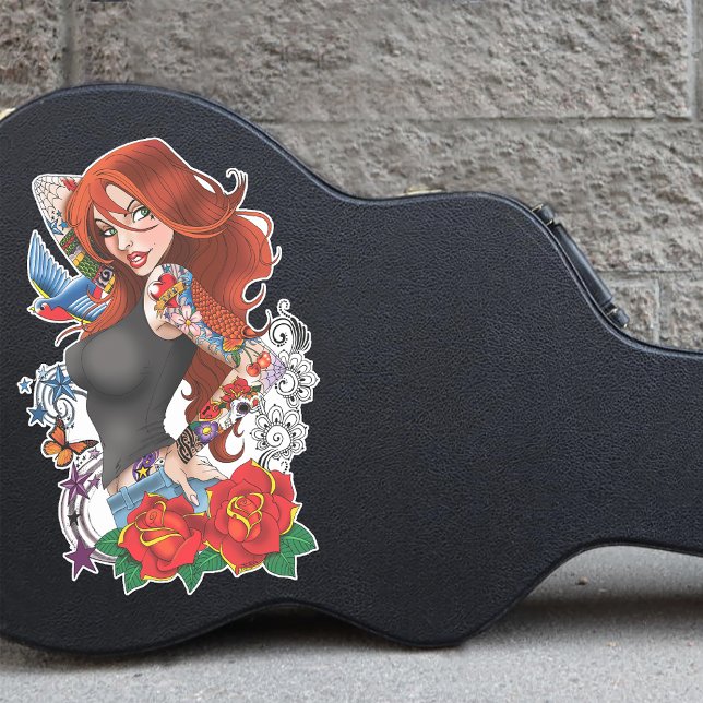 Sticker Tatouages de femme rousse (Créateur téléchargé)
