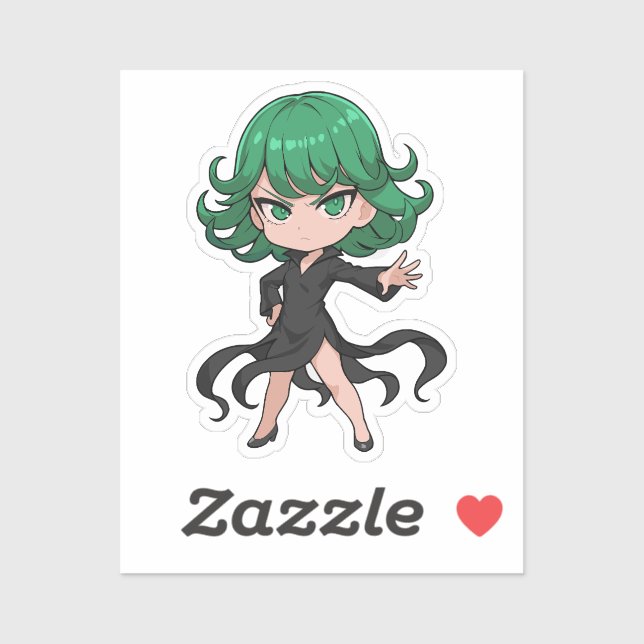 Sticker Tatsumaki Chibi Tornado Hero (Feuille)