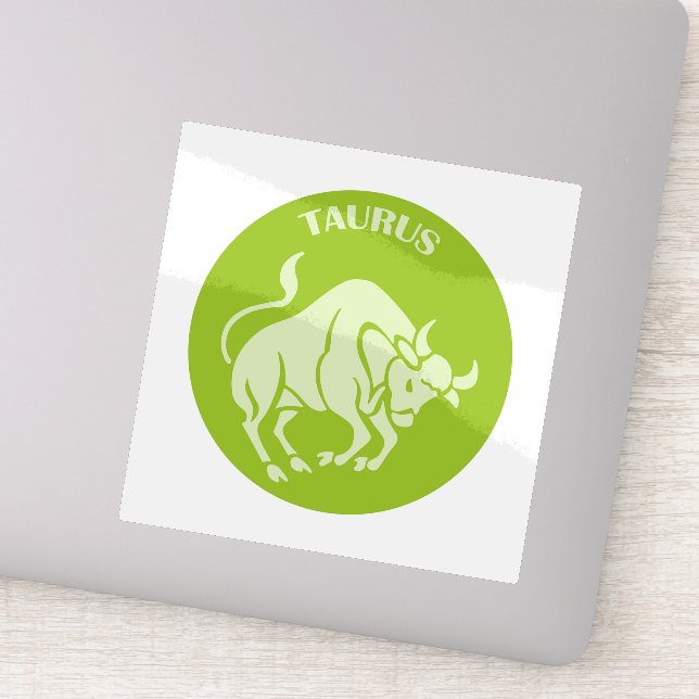 Sticker Taureau, Signe du Zodiaque, Horoscope, Astrologie (Détail)