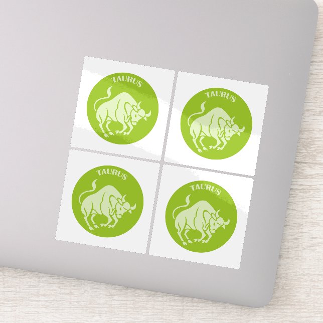 Sticker Taureau, Signe du Zodiaque, Horoscope, Astrologie (Détail)