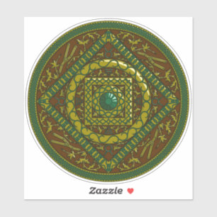 Sticker Taurus Mandala Contour