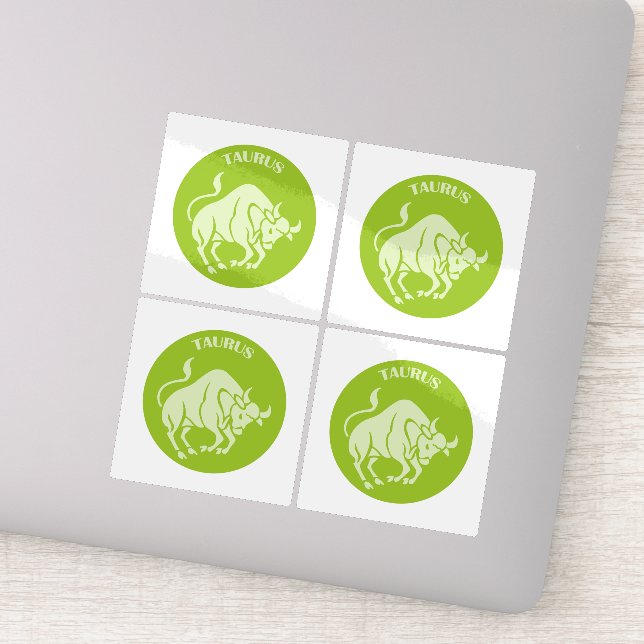 Sticker Taurus, Zodiac Sign, Horoscope, Astrology (Détail)