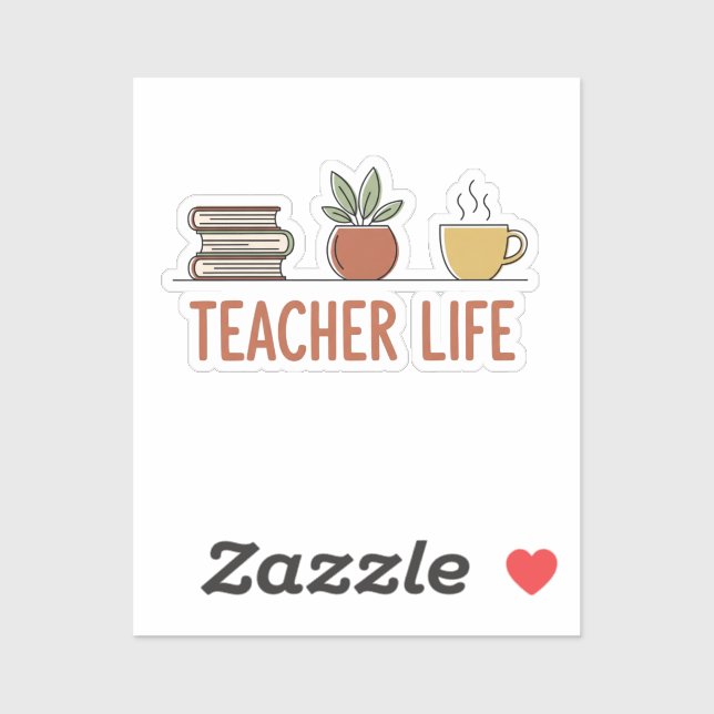 Sticker Teacher Life (Feuille)