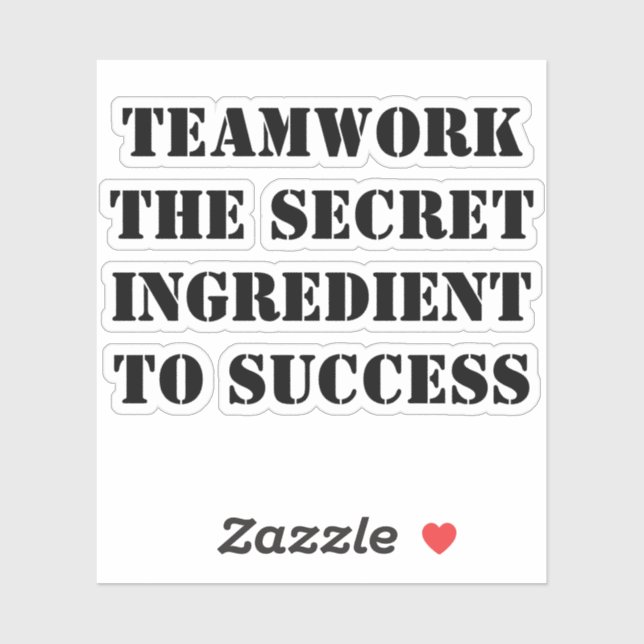 Sticker Teamwork: The Secret Ingredient to Success (Feuille)