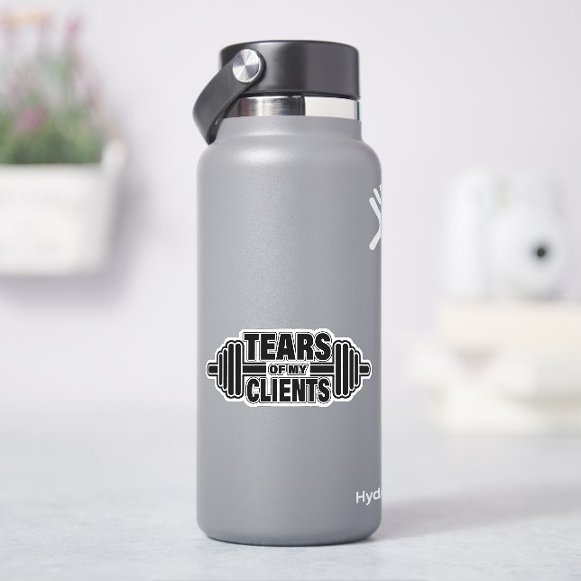 Sticker Tears of My Clients Personal Trainer Canards Cadea (HydroFlask)