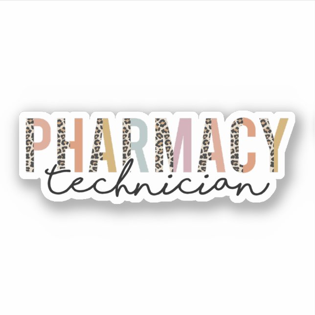 Sticker Technicien en pharmacie, Funny Pharmacy Tech (Devant)