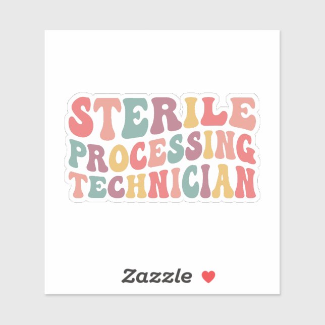 Sticker Technicien en traitement stérile (Feuille)