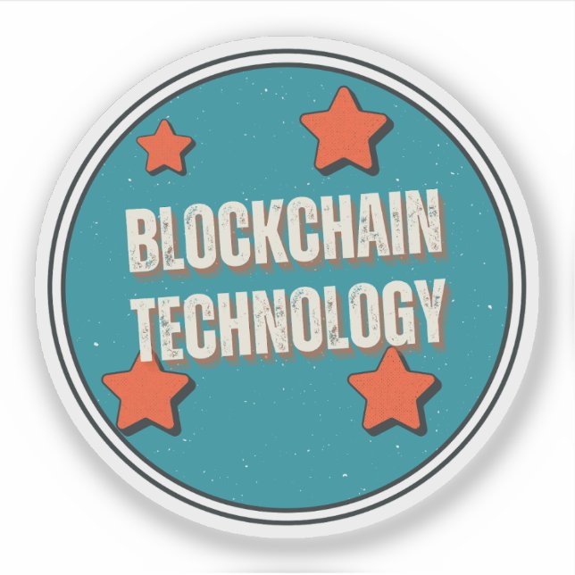 Sticker Technologie de blockchain (Devant)