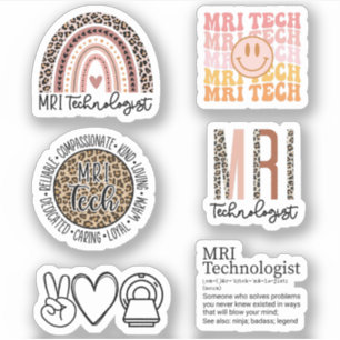 Sticker Technologue IRM, Cadeaux de radiologie, Pack techn