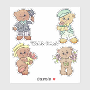 Sticker Teddy Love