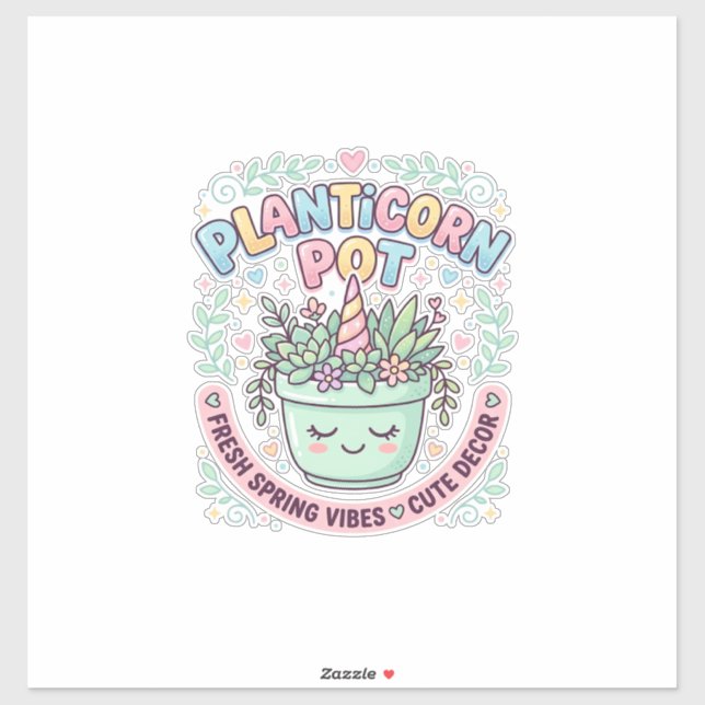 Sticker Tee-shirt graphique design graphique de pot de lic (Feuille)