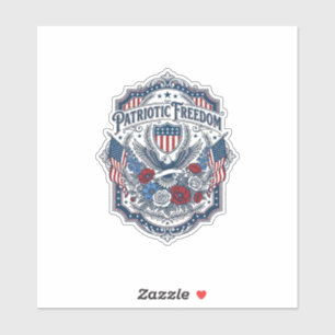 Sticker Tee-shirt graphique vectoriel de fleuriste patriot
