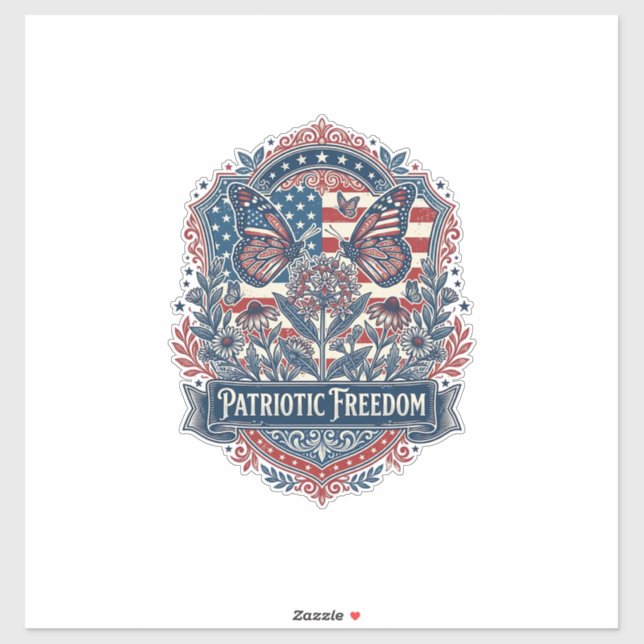Sticker Tee-shirt graphique vectoriel jardin papillon patr (Feuille)