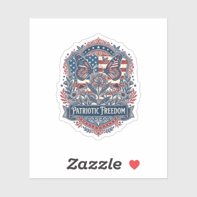 Sticker Tee-shirt graphique vectoriel jardin papillon patr (Feuille)