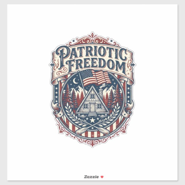 Sticker Tee-shirt graphique vectoriel week-end cabine patr (Feuille)
