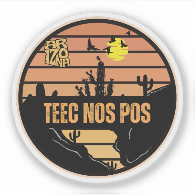 Sticker Teec Nos Pos, Arizona (Devant)