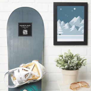 Sticker Télécharger le code QR ou le logo   Noir moderne