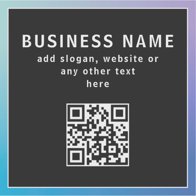 Sticker Télécharger un code QR ou un logo | Transperant &  (Devant)