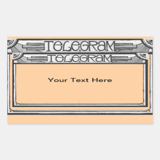 Sticker Telegram Art Déco Personnalisable