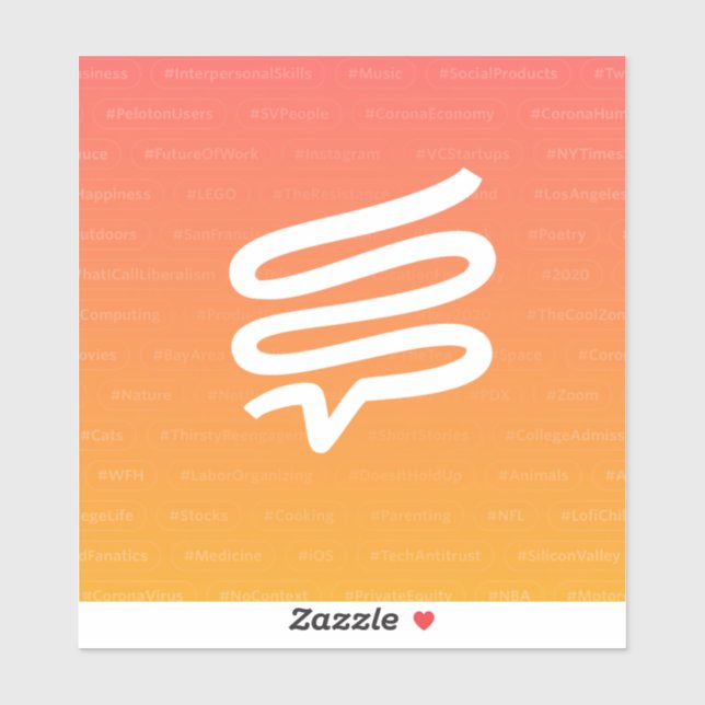 sticker Telepath 6" carré (Feuille)