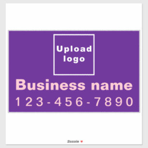 Sticker Téléphone professionnel sur grand rectangle violet