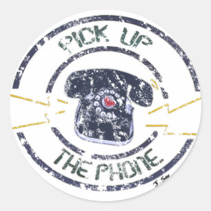 Sticker Téléphonique vintage Détaché