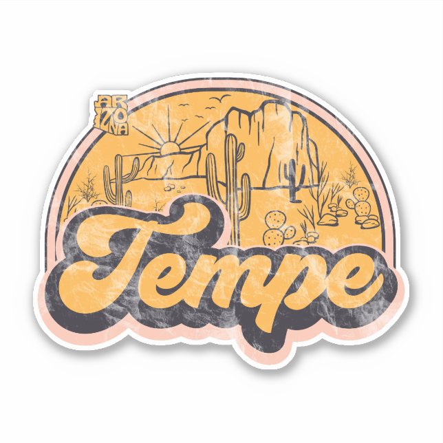 Sticker Tempe, Arizona  (Devant)