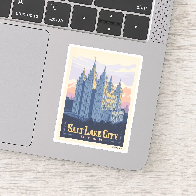 Sticker Temple de Salt Lake | Salt Lake City, Utah (Détail)