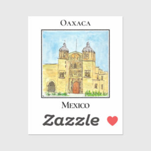 Sticker Templo de Santo Domingo historique à Oaxaca