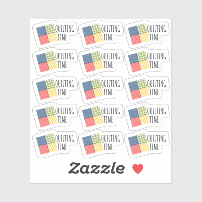 Sticker Temps de courtepointe Artiste Hobby Bujo Planner (Feuille)