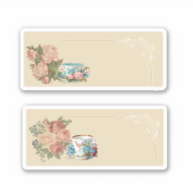 Sticker Temps du café rétro (Devant)