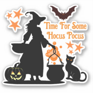 Sticker Temps Pour Une Sorcière Halloween Hocus Pocus