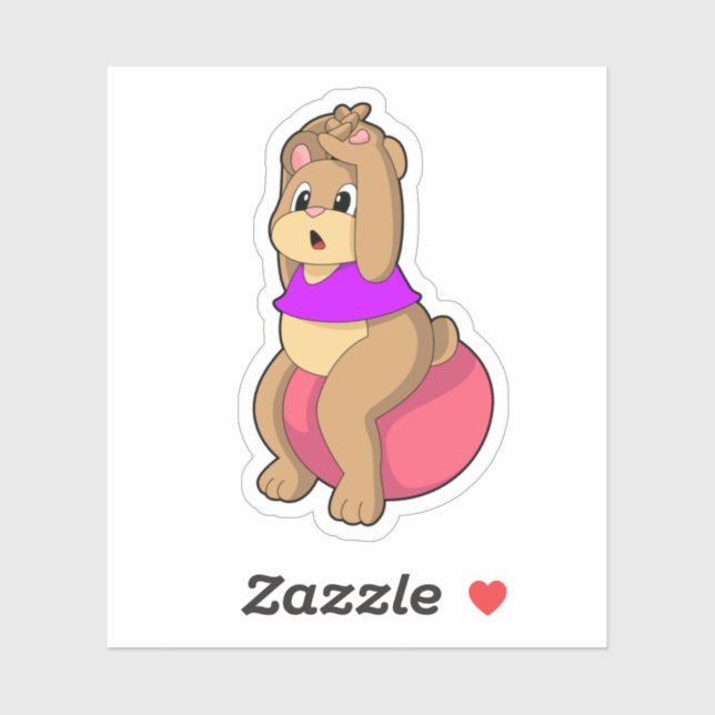 Sticker Tenez-vous en forme avec l'exercice ball.PNG (Feuille)