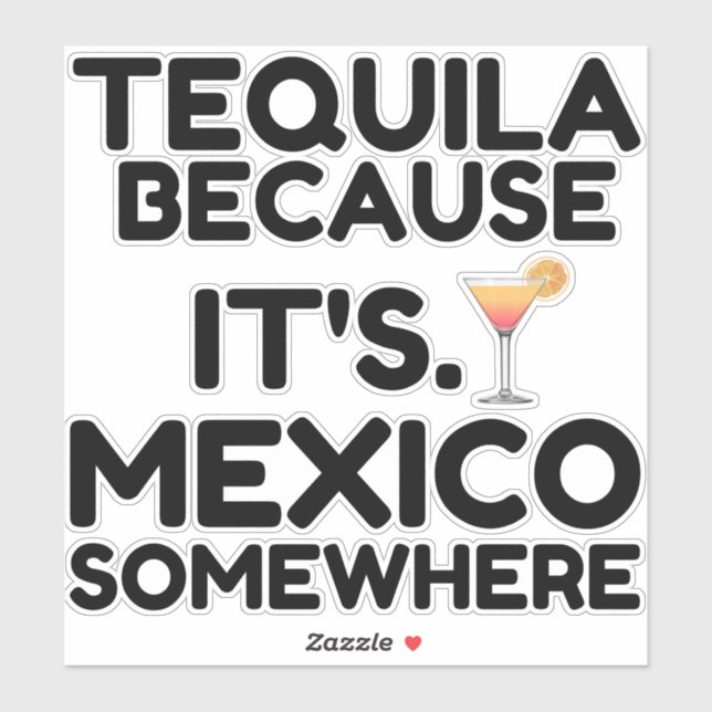 STICKER TEQUILA MEXICO PARTOUT (Feuille)