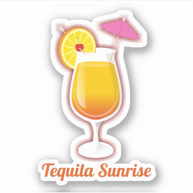 Sticker Tequila Sunrise (Devant)