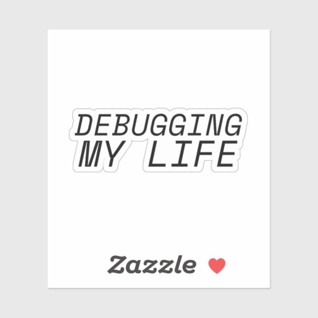 Sticker Terminal d'identité de machine Minimaliste (Feuille)