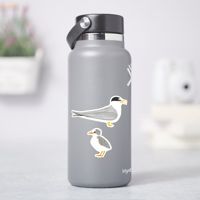 Sticker Terne minimum avec sa poussette (HydroFlask)