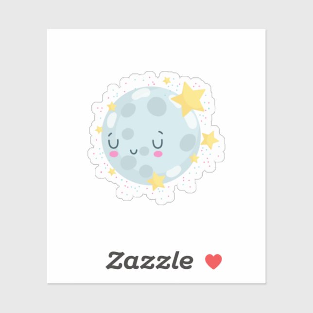 Sticker Terre Bleue (Feuille)