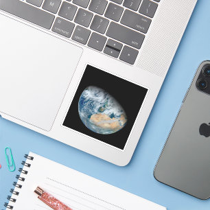 Sticker Terre Montrant L'Afrique Du Nord Et L'Europe Du Su