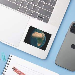 Sticker Terre Pleine De L'Espace Au-Dessus Du Continent Af
