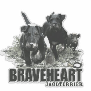 Sticker Terrier de chasse allemand, Le Jagdterrier, Art