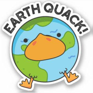 Sticker Terthquack Funny Tremblement de terre jeu