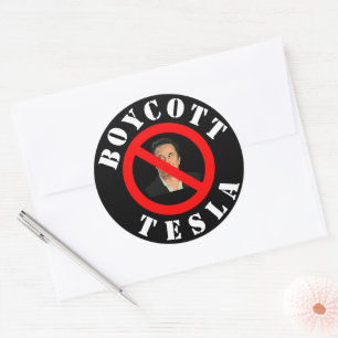 Sticker Tesla Boycott