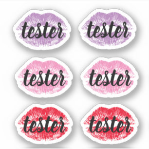 Sticker Tester l'échantillon Essayez-moi Lips Lipstick pro