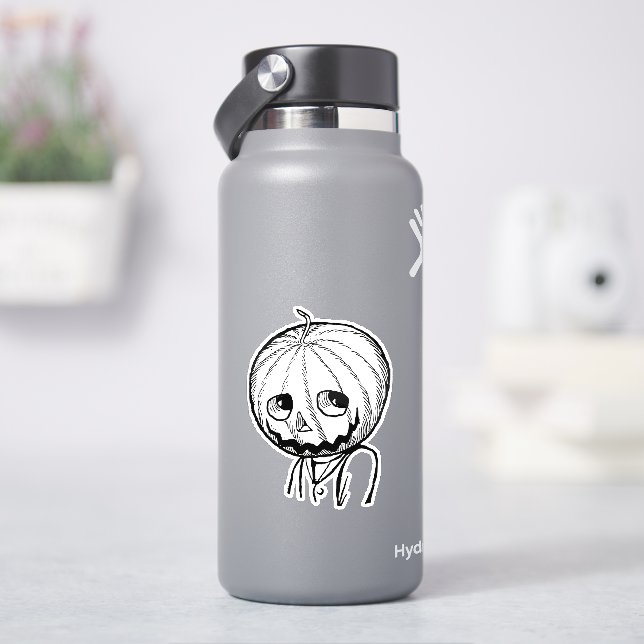 Sticker Tête citrouille d'Halloween (HydroFlask)