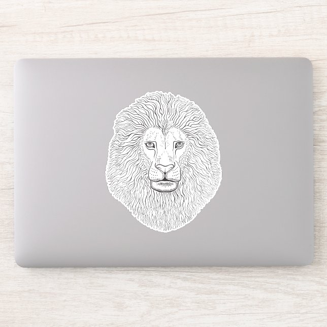 Sticker Tête de lion (Ordinateur)