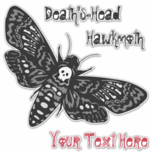 Sticker Tête de mort Hawkmoth Sinister Skull Retro