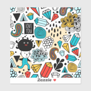 Sticker Tête folle