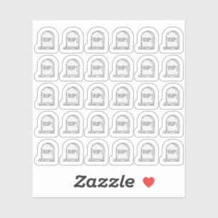 Sticker Tête Tombstone Bujo Planner